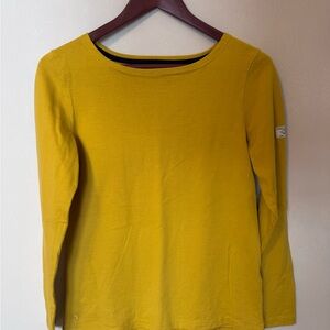Joules Mustard Long Sleeve Top